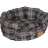 Pet Life ® 'Wick-Away' Wick-proof Nano-Silver and Anti-Bacterial Water Resistant Rounded Circular Pet Dog Bed Lounge