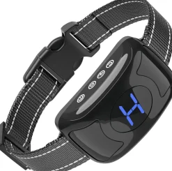 Pet Life ® Woofade 3-Level Sensitivity of Tone and Vibration Anti-Bark Dog Collar