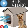 Pet Life 'Hush Puppy' Collapsible Electronic Heating and Cooling Smart Pet House