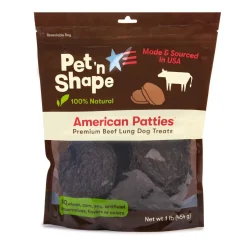Pet 'N Shape American Patties Dog Treat Made and Sourced in the USA - 1 lb