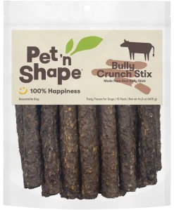 Pet 'N Shape Bully Crunch Stix Dog Treat - 15 Count
