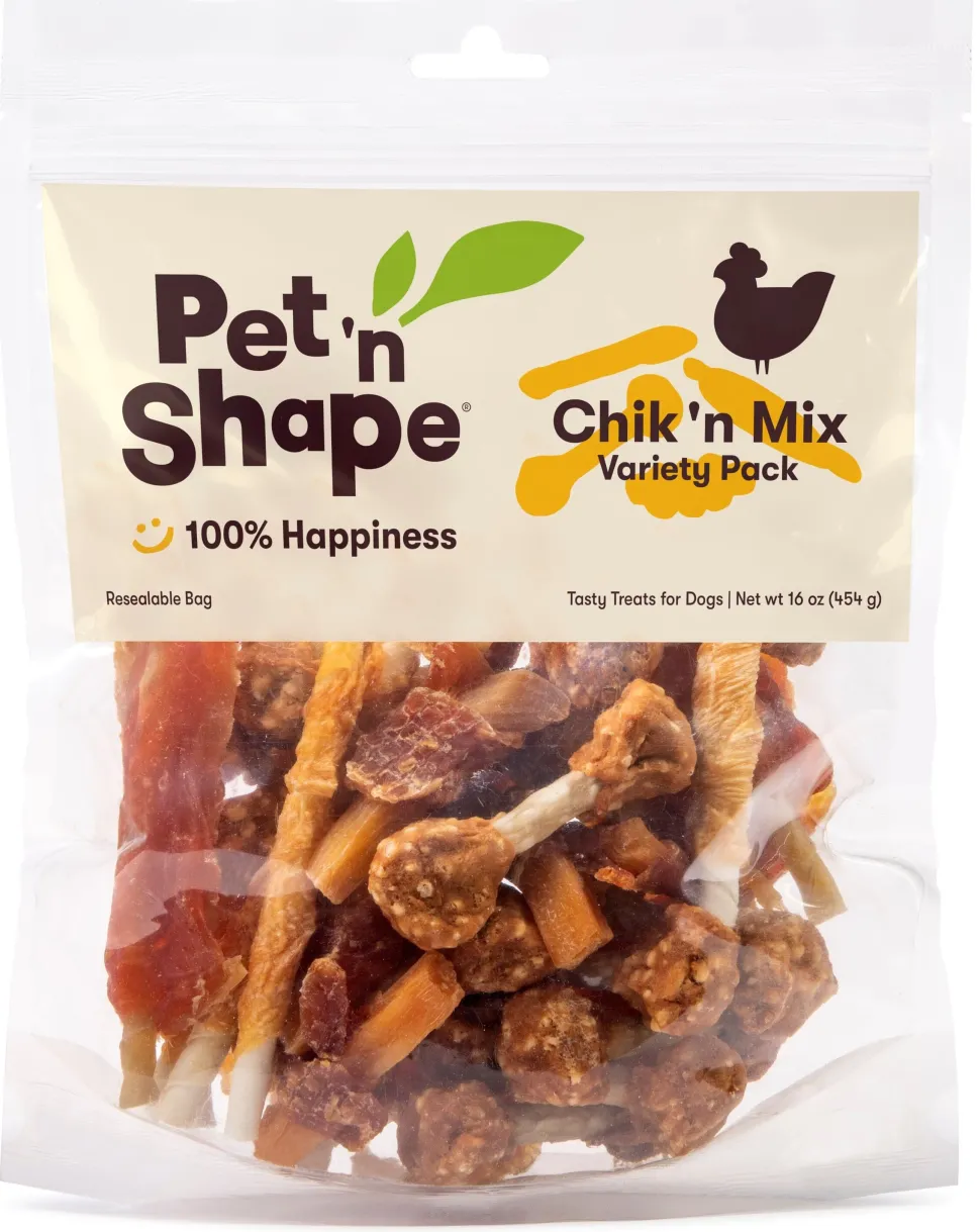 Pet 'N Shape Chik 'n Mix Dog Treats Variety Pack - 16 Oz