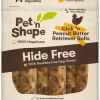 Pet 'N Shape Chik 'N Peanut Butter Retriever Roll Hide-Free Dog Treat - 4 in - 6 Count