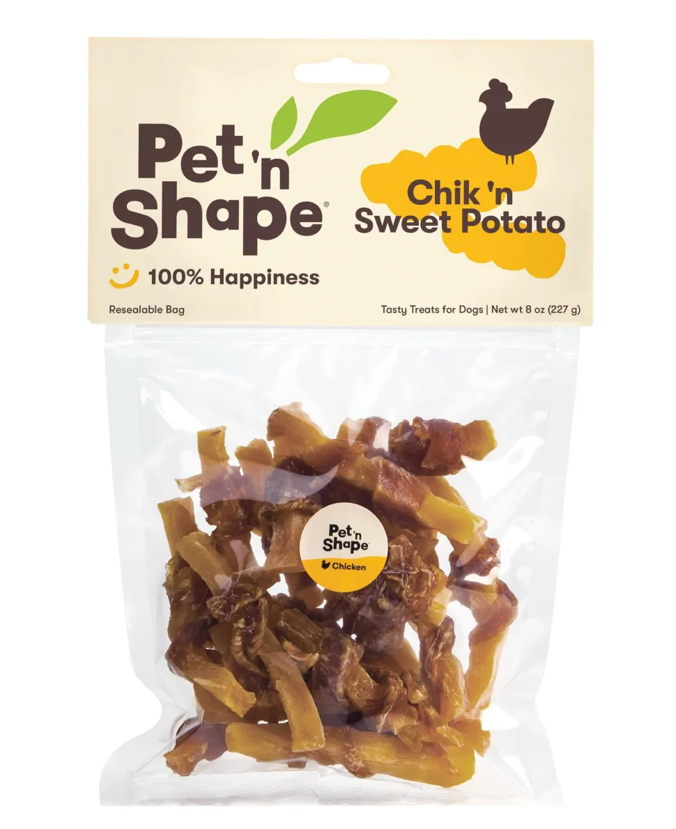 Pet 'N Shape Chik 'n Sweet Potato Dog Treat - 8 Oz