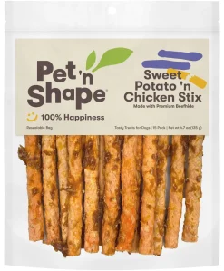 Pet 'N Shape Sweet Potato 'n Chicken Stix Dog Treat - 12 Oz