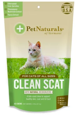 Pet Naturals of Vermont Clean Scat Supplements - 45 Chew Pouch (Replaced Smelly Cat)