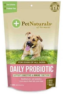 Pet Naturals of Vermont Daily Probiotic Dog Supplements - 60 ct Pouch