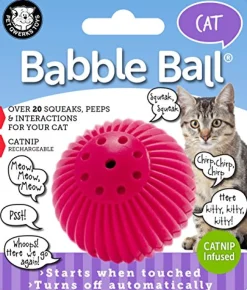 Pet Qwerks Babble Ball Cat Toys - Small