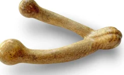 Pet Qwerks BarkBone Nylon WishBone Peanut Butter for aggressive Chewers - Small