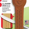 Pet Qwerks Made-in-the-USA Peanut Butter Nylon Bone for Aggressive Chewers - Large