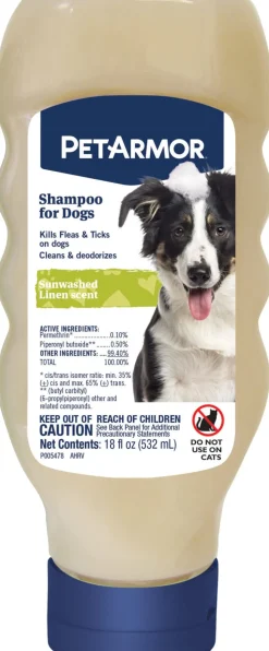 Petarmor Flea and Tick Shampoo for Dogs Sunwashed Linen - 18 Oz