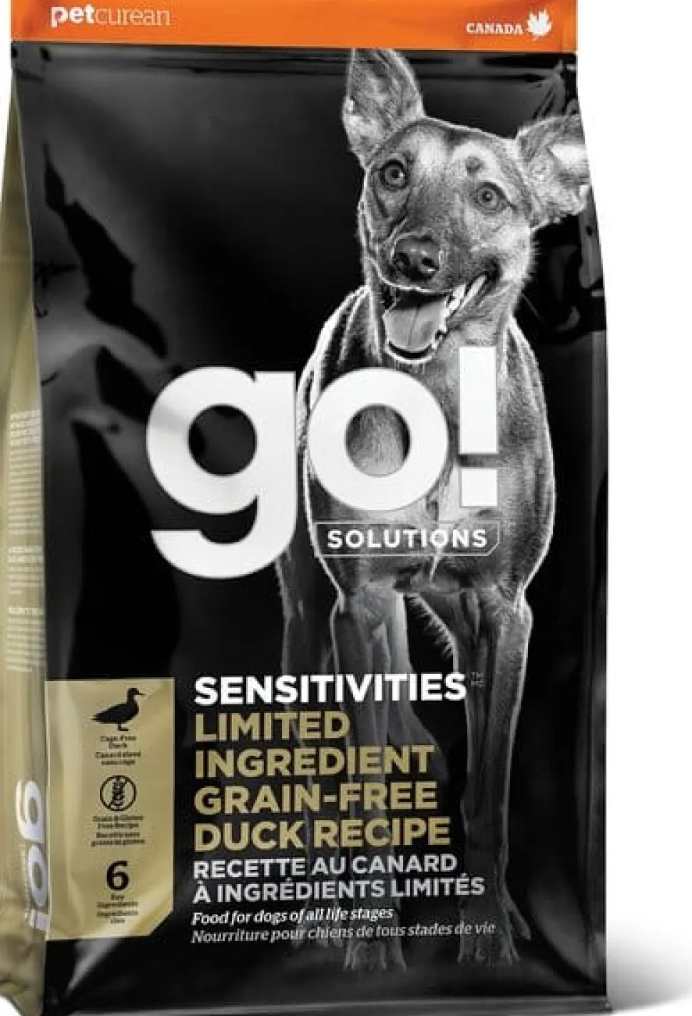 Petcurean 30/100g Petcurean GO! Sensitivities LID Grain-Free Duck Recipe Dry Dog Food