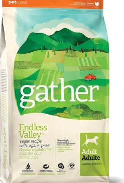 Petcurean Gather Endless Valley Vegan Dry Dog Food - 6 lb Bag