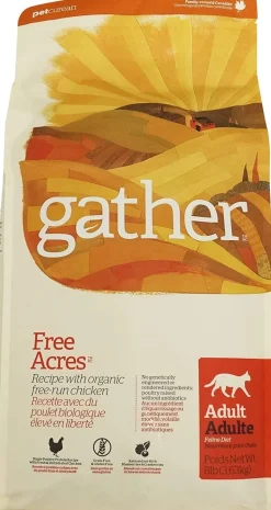 Petcurean Gather Free Acres Chicken Cat Dry Cat Food - 8 lb Bag