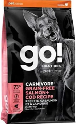 Petcurean GO! Carnivore Grain-Free Salmon & Cod Dry Dog Food - 12 lb Bag