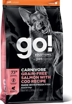 Petcurean GO! Carnivore Grain-Free Salmon & Cod Dry Dog Food - 22 lb Bag