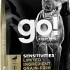 Petcurean GO! Sensitivities LID Grain-Free Duck Recipe Dry Dog Food - 22 lb Bag