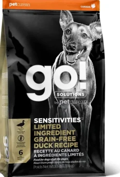 Petcurean GO! Sensitivities LID Grain-Free Duck Recipe Dry Dog Food - 3.5 lb Bag