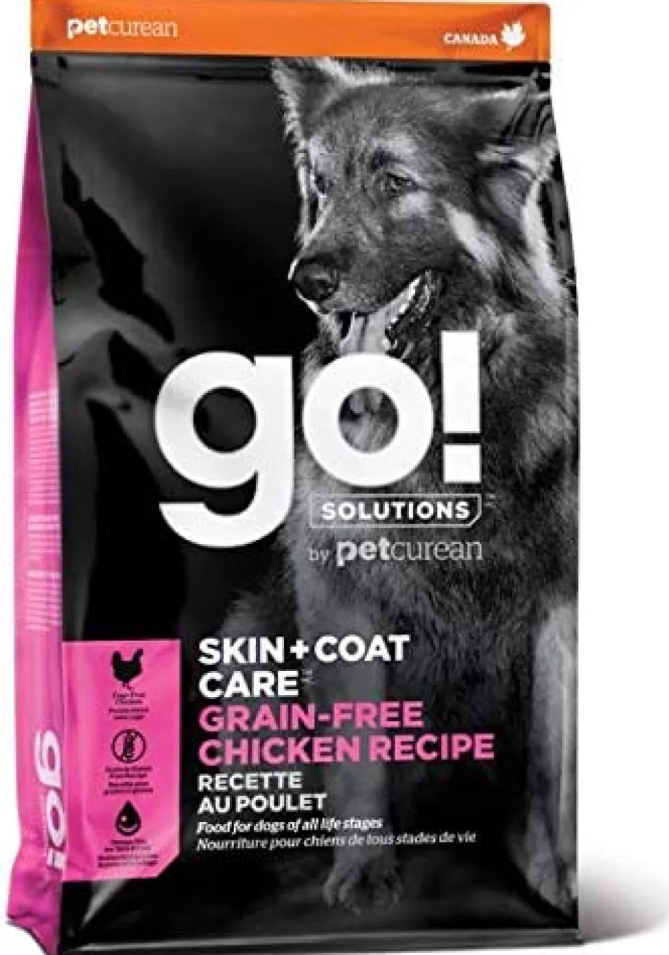 Petcurean GO! SKIN & Coat Grain Free Chicken Recipe Dry Dog Food - 3.5 lb Bag