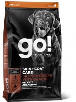 Petcurean GO! Skin and Coat Salmon with Grain Large-Breed Dry Dog Food - 12 Lbs