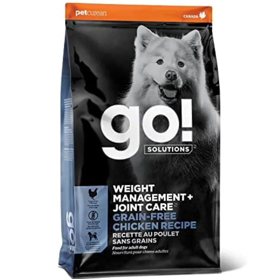 Petcurean GO! Weight Management & Joint Care Grain-Free Chicken Dry Dog Food - 22 lb Bag