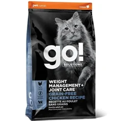 Petcurean GO! Weight Management & Joint Care Grain-Free Chicken Dry Cat Food - 8 lb Bag