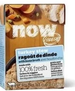 Petcurean NOW FRESH Grain-Free Turkey Stew Wet Cat Food - 6.4 oz - Case of 24