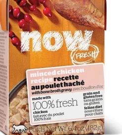 Petcurean NOW FRESH Grain-Free Minced Chicken Wet Cat Food - 6.4 oz - Case of 24