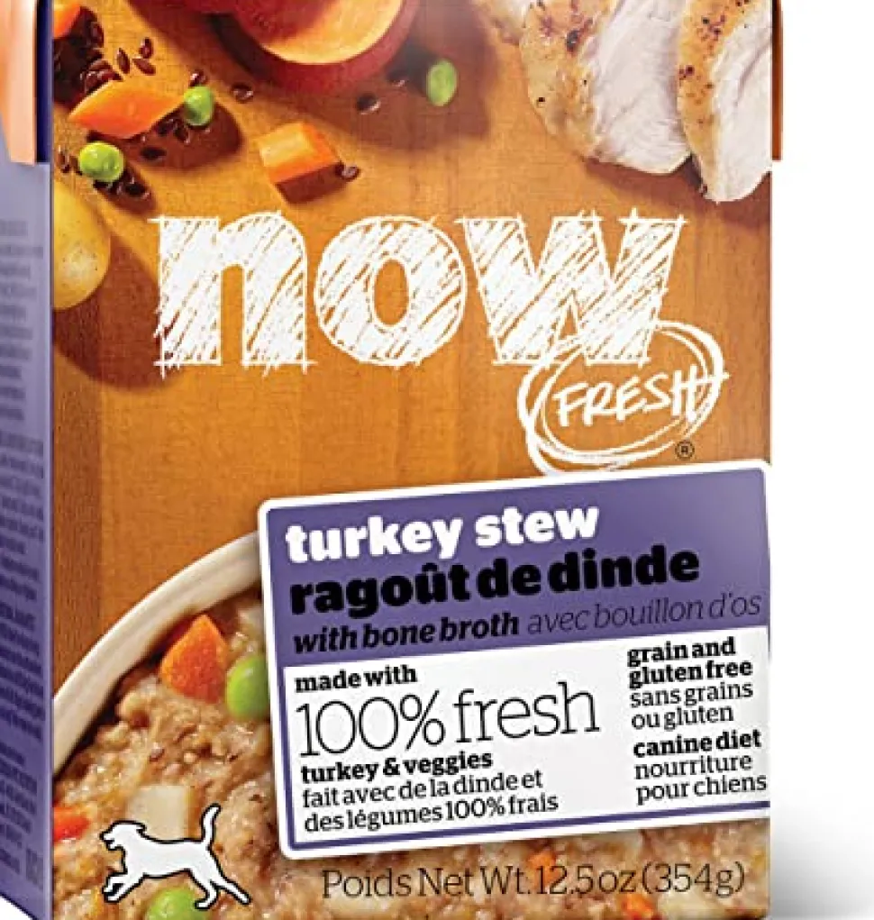 Petcurean NOW FRESH Grain-Free Turkey Stew Wet Dog Food - 12.5 oz - Case of 12