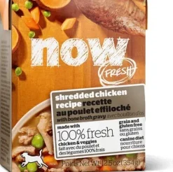 Petcurean NOW FRESH Grain-Free Shredded Chicken Wet Dog Food - 12.5 oz - Case of 12