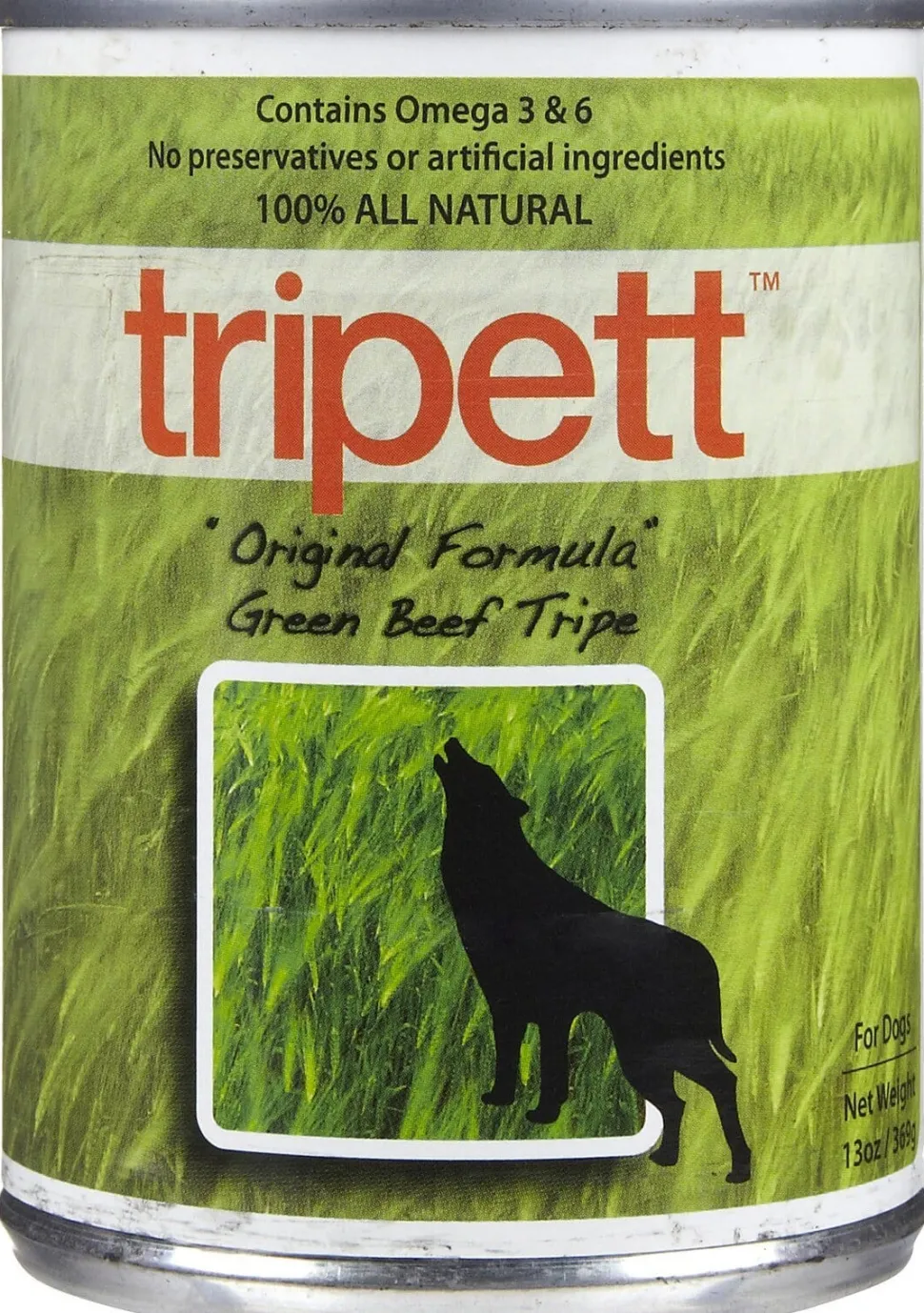 Petkind Tripett Green Beef Tripe Canned Dog Food - 13 Oz - Case of 12