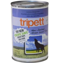 Petkind Tripett Green Lamb Tripe Canned Dog Food - 13 Oz - Case of 12
