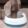 PETKIT ® 'FRESH METAL' Large Anti-Bacterial Machine Washable Smart Food Weight Calculating Digital Scale Pet Cat Dog Bowl Feeder w/ Inlcuded Batteries and Ejectable Stainless Bowl