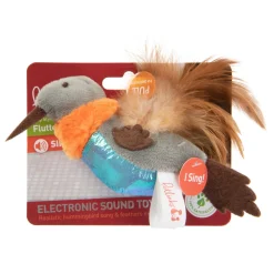 Petlinks Flutter Singer Hummingbird Electronic Sound Cat Toy - Multi-Color - One Size