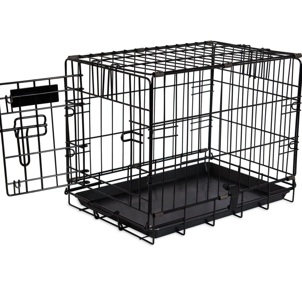 Petmate 2 Door Training Retreat Dog Kennel - Black - 19 in