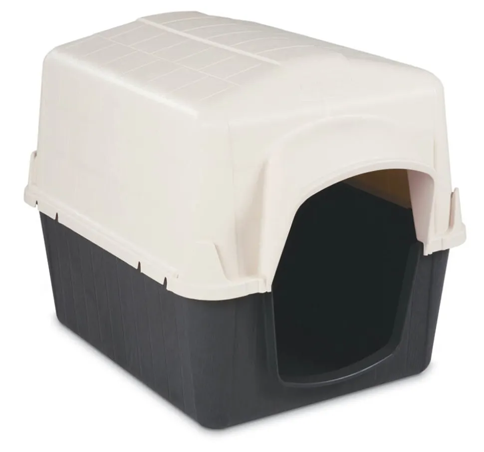 Petmate Barnhome III Dog House Bleached Linen/Black - Medium