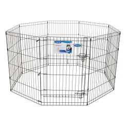 Petmate Exercise Pen with Door - Black - 36 in