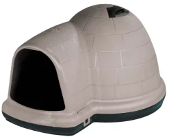 Petmate Indigo Dog House - Taupe/Black - Medium