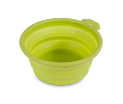 Petmate Silicone Round Travel Pet Bowl Go Go Green - Small
