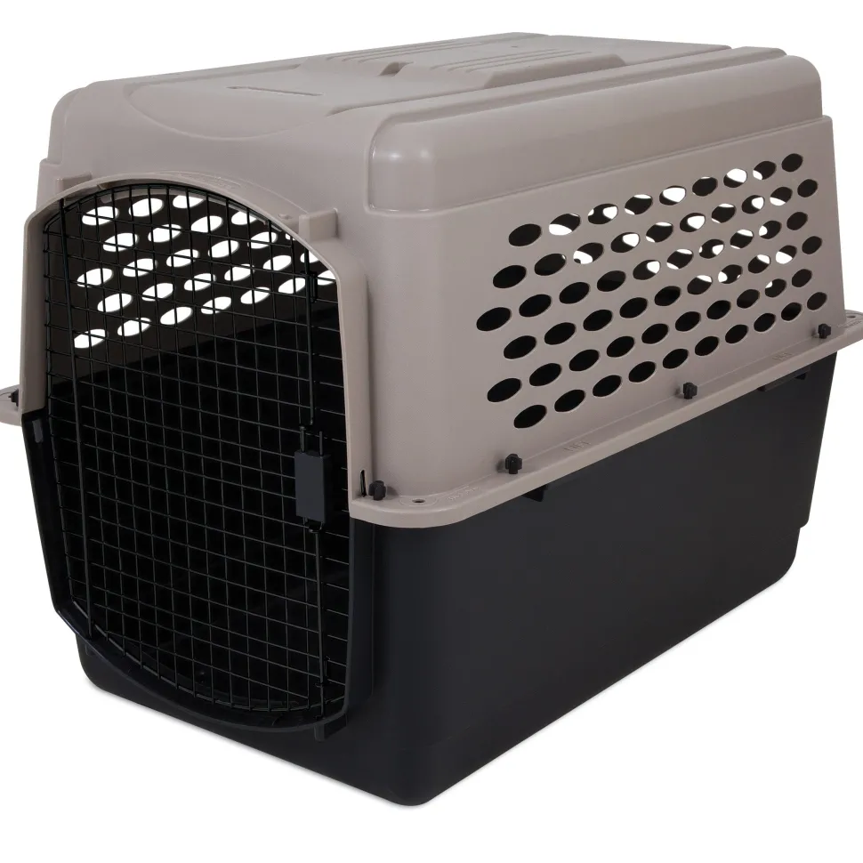 Petmate Vari Dog Kennel - Taupe, Black - 40 in