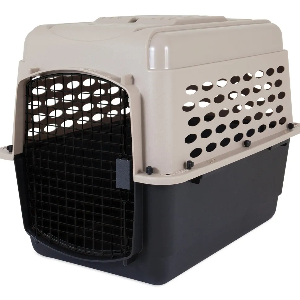Petmate Vari Dog Kennel - Taupe, Black - 32 in