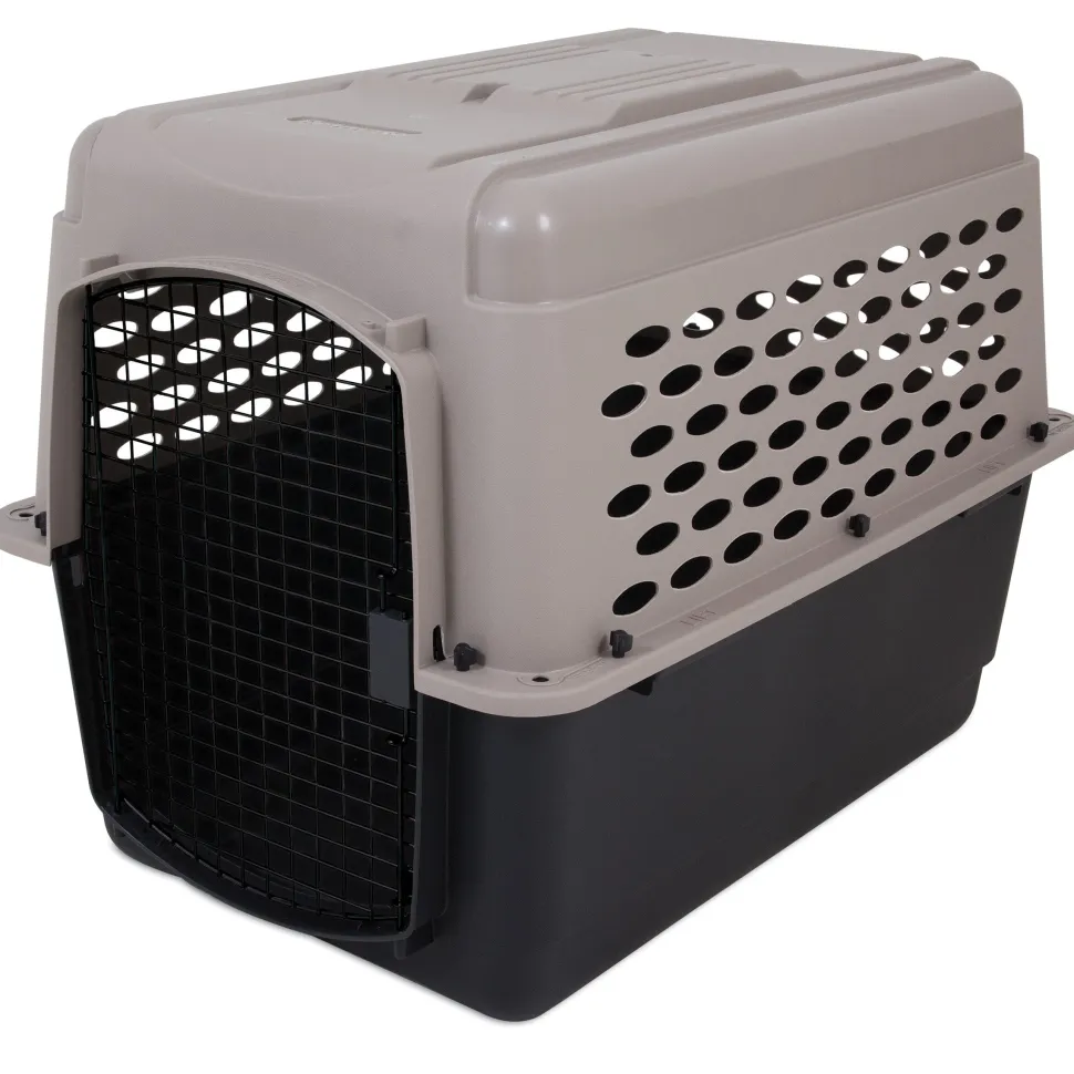 Petmate Vari Dog Kennel - Taupe, Black - 36 in