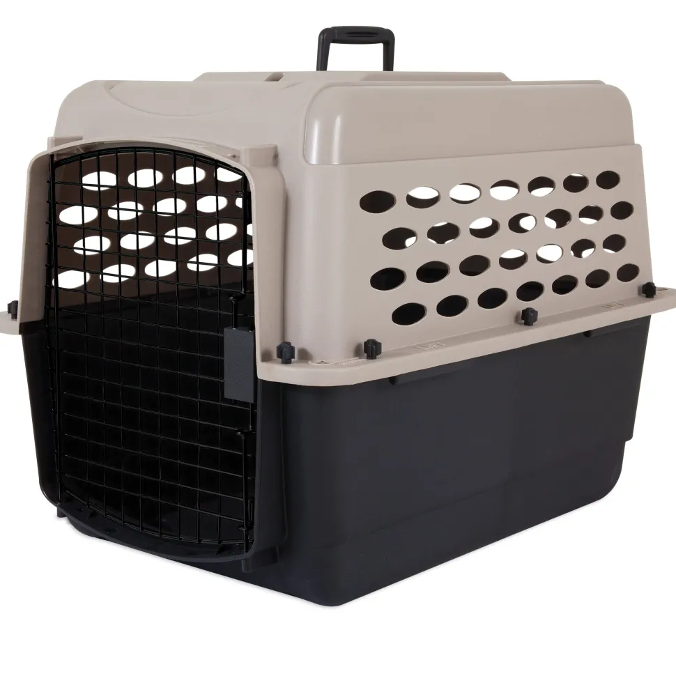 Petmate Vari Dog Kennel - Taupe, Black - 28 in
