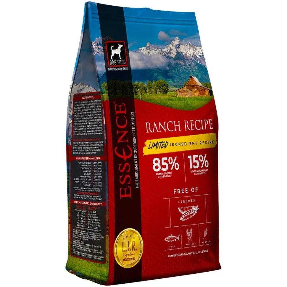 Pets Global Essence LIR Ranch Recipe Dry Dog Food - 4 lb Bag