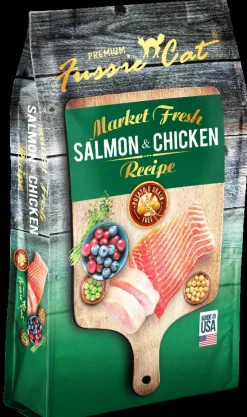 Pets Global Fussie Cat Market Fresh Salmon & Chicken Formula Dry Cat Food - 10 lb Bag