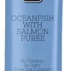 Pets Global Fussie Cat Ocean Fish and Salmn Puree Wet Cat Food - .05 Oz Tubes - 4 Pack