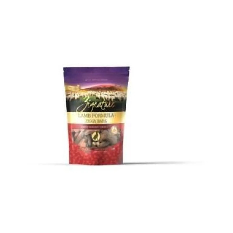 Pets Global Grain-Free Ziggy Bars Zignature Lamb Formula Treats Biscuit Dog Treats - 12 oz Bag