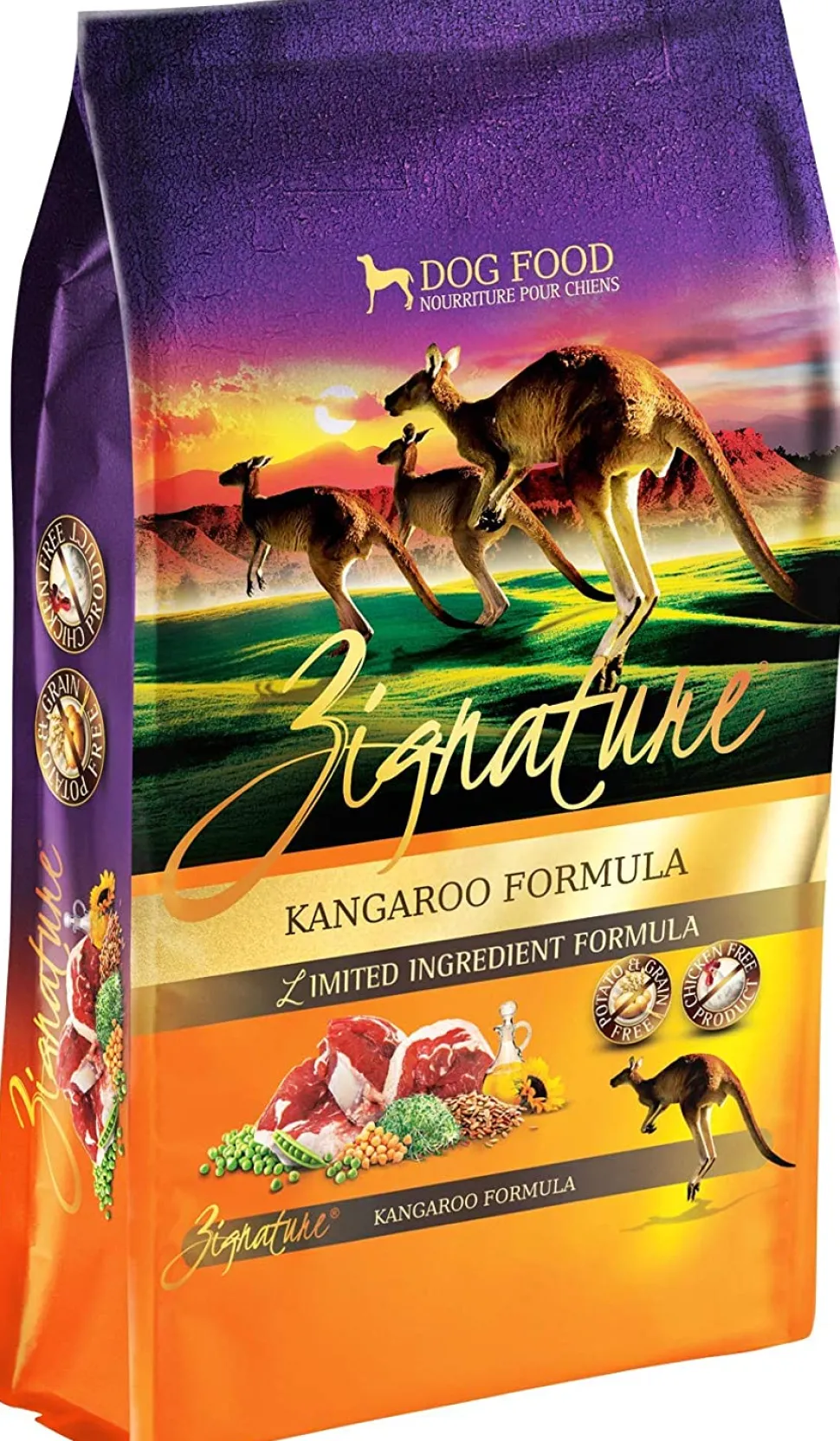 Pets Global Zignature Kangaroo Formula Dry Dog Food - 25 lb Bag