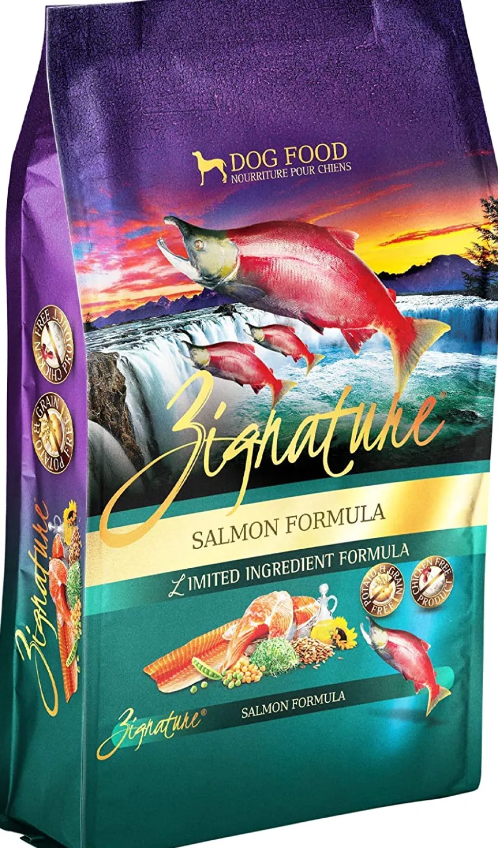 Pets Global Zignature Salmon Formula Dry Dog Food - 25 lb Bag