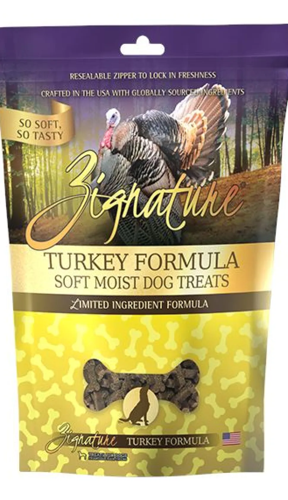 Pets Global Zignature Turkey Soft Moist Treats For Dog - 4 Oz